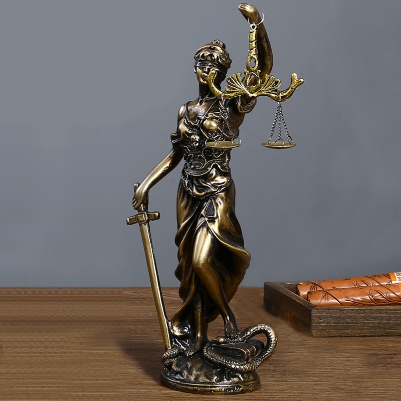 Tượng nữ thần công lý, Justitia , cán cân công bằng, lẽ phải