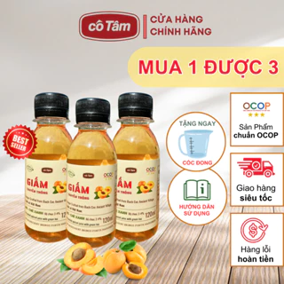 Giấm ăn Cô Tâm 120ml, vị mơ đặc trưng Apricot Vinegar