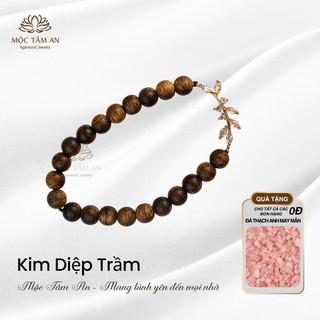 Vòng trầm Kim Diệp Mộc Tâm An quà tặng yêu thương cho bạn nữ