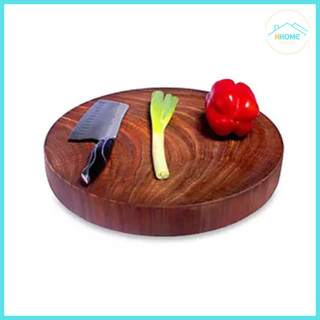Thớt gỗ tự nhiên tròn dày nhiều size lớn 33cm đến 44cm
