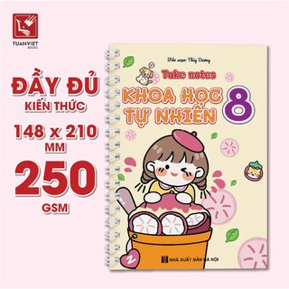 Sổ Giấy Lò Xo Take Notes Lớp 8 Kết Nối TUANVIET BOOKS cỡ A5 (Mới Nhất) - Toán, Văn, Anh,KHTN