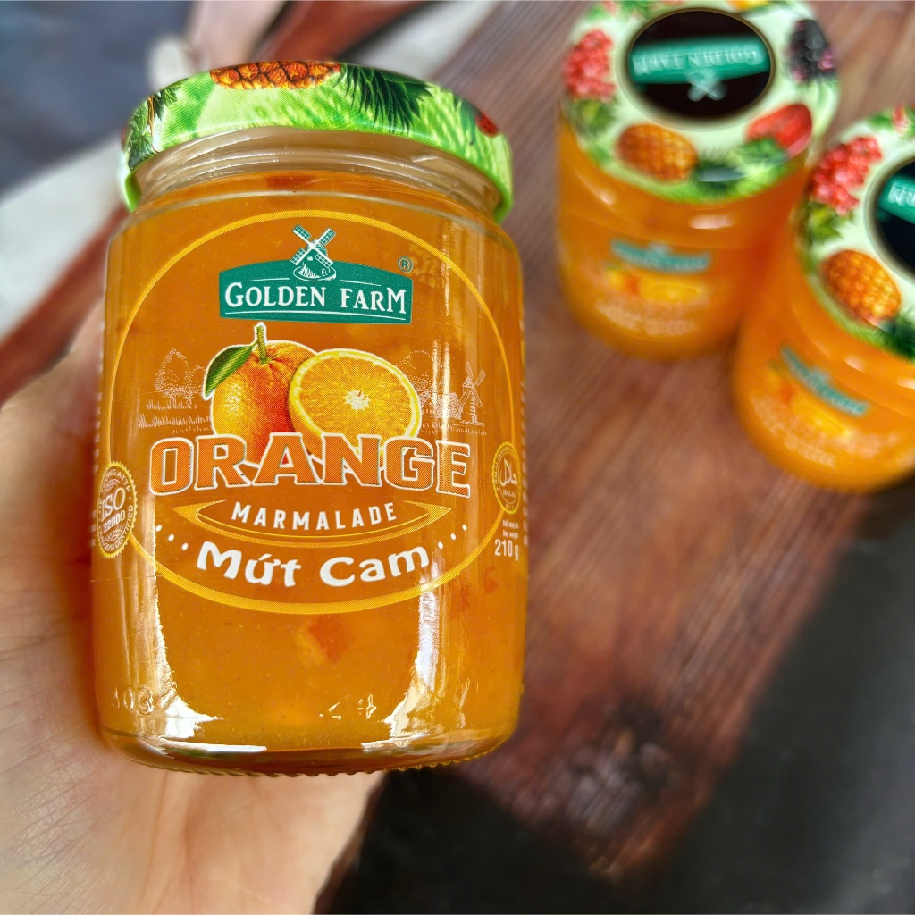 Mứt trái cây Golden Farm hũ 210gr/ Mứt Jam ăn liền chuyên làm nhân bánh GoldenFarm-PC84