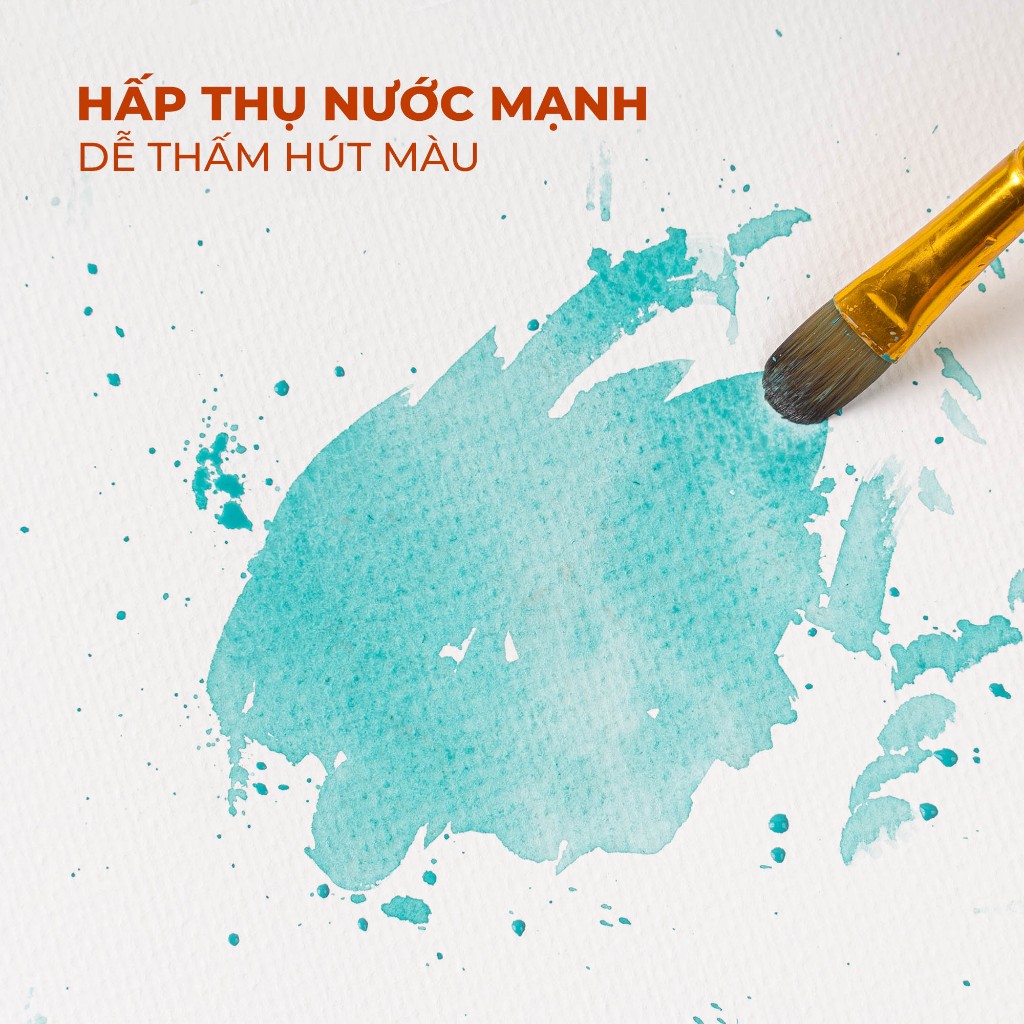 Giấy Vẽ Màu Nước GLOBAL ART 300GSM 350GSM, Giấy Vẽ Vân Cold CLASSMATE Vẽ Màu Nước, Acrylic, Gouache, Vẽ Phong Cảnh
