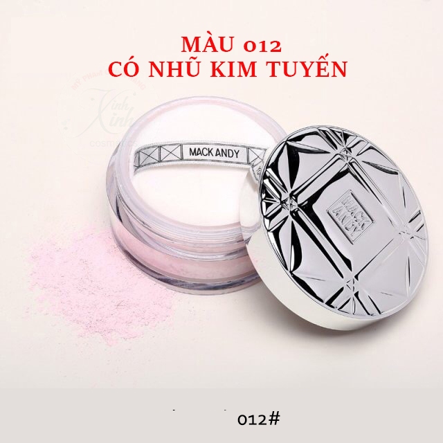 MACK ANDY Phấn phủ kiềm dầu Mack andy bột siêu mịn chống nước 24g | NHÍM HOUSE