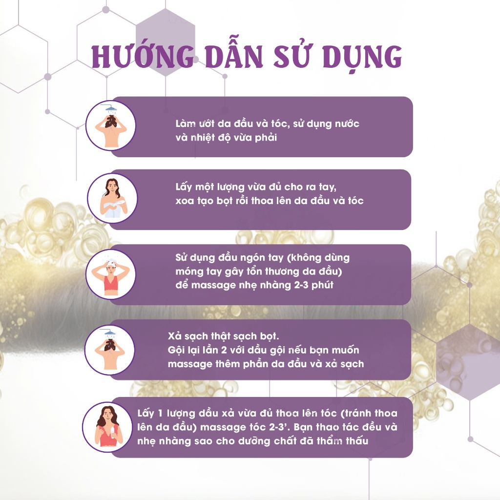 Dầu gội xả phục hồi tóc chuyên sâu Colonna dành tóc yếu hư tổn tóc tẩy và tóc vừa làm hóa chất