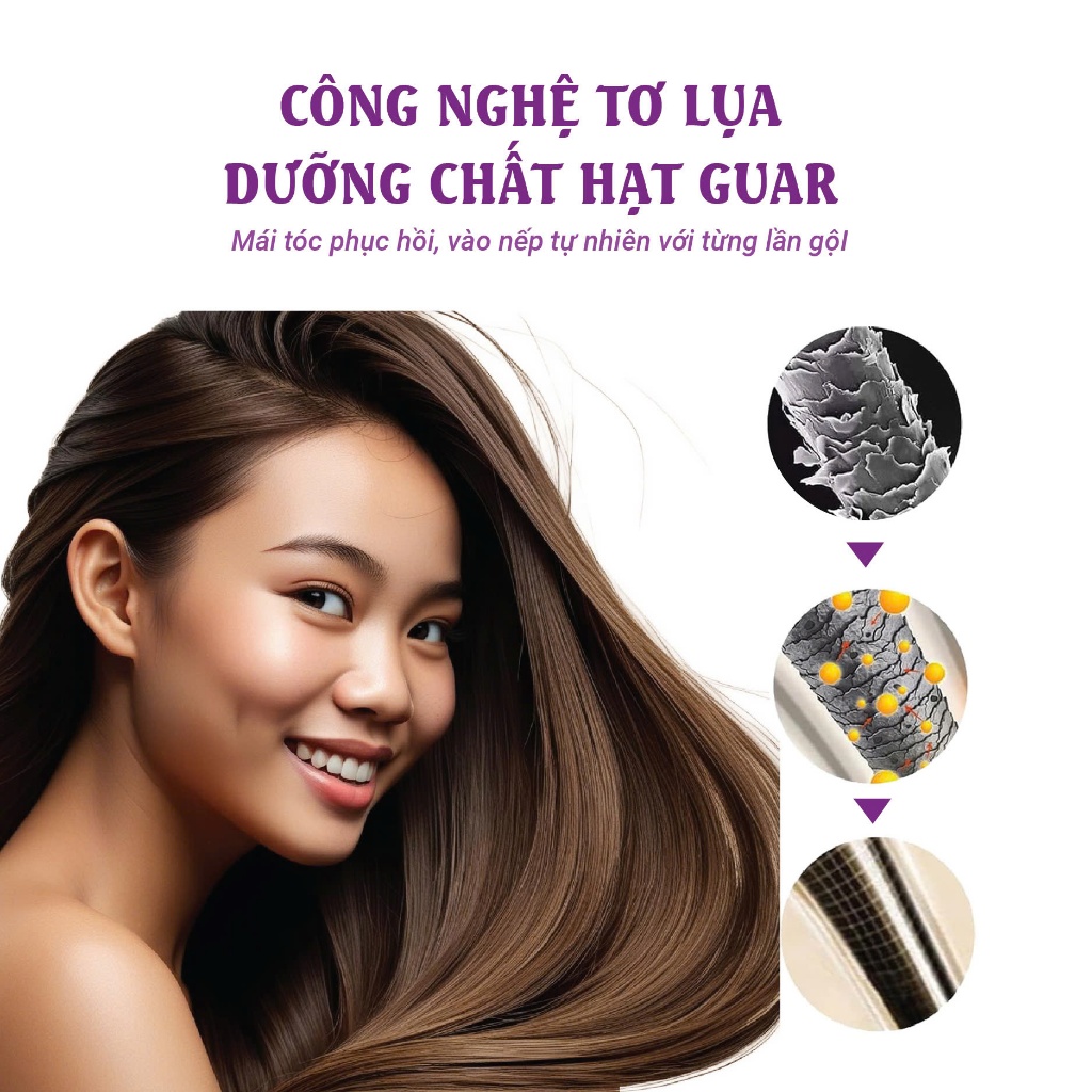 Dầu gội xả phục hồi tóc chuyên sâu Colonna dành tóc yếu hư tổn tóc tẩy và tóc vừa làm hóa chất
