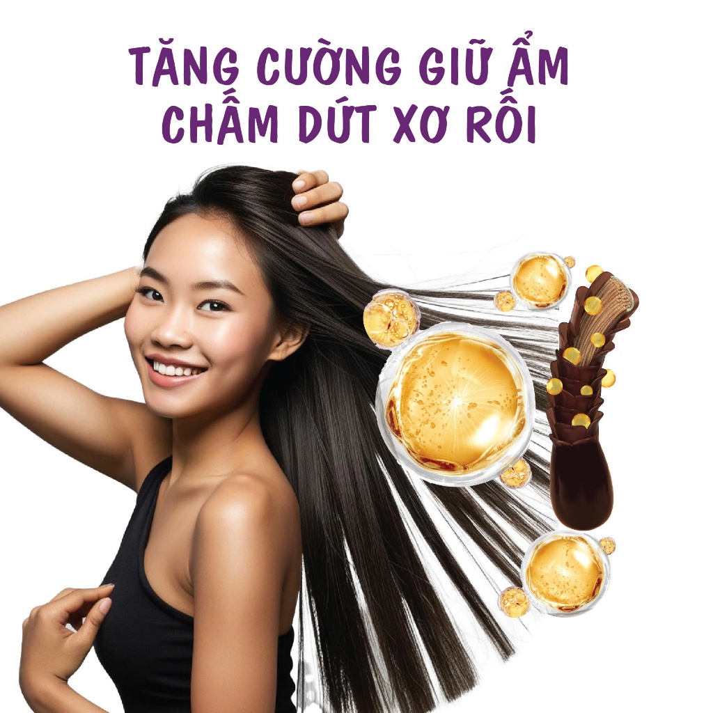 Dầu gội xả phục hồi tóc chuyên sâu Colonna dành tóc yếu hư tổn tóc tẩy và tóc vừa làm hóa chất