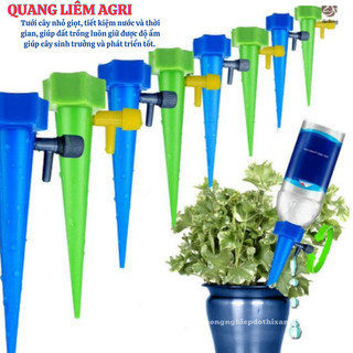 Đầu cắm nhỏ giọt tưới cây, gắn chai cực tiện lợi, van tưới tự động cho cây cảnh trong nhà
