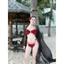 Bikini 2 mảnh kết tầng phối khoen gắn hoa (sẵn hàng -hoả tốc)