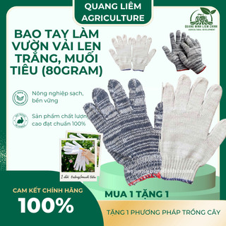 Bao Tay Vải Làm Vườn Len Trắng, Muối tiêu nhiều công dụng, rẻ, bền, đẹp – Giá tốt nhất thị trường