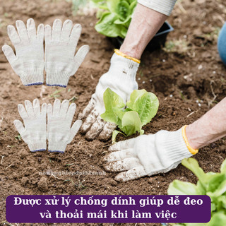 Bao Tay Vải Làm Vườn Len Trắng, Muối tiêu nhiều công dụng, rẻ, bền, đẹp – Giá tốt nhất thị trường