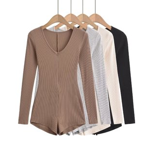 JUMSUIT CỔ V PHỐI KIỂU ÁO THẮT LƯNG M117
