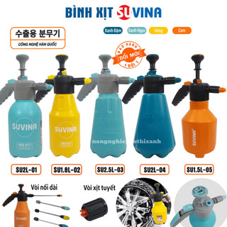 Bình Xịt Tay Tưới Cây (1.5 Lít, 1.8 Lít, 2 Lít, 2.5 Lít) Suvina - Công Nghệ Nhật Bản