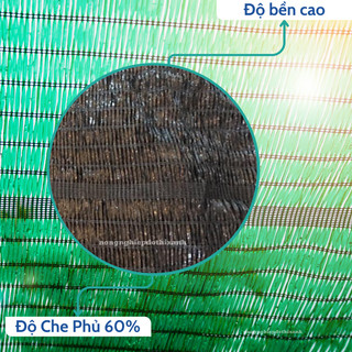 Lưới Che Nắng Thái Lan Màu Xanh/Đen Goldbell (Chuông Vàng) Độ Che Phủ 60% - BÁN THEO 1 MÉT TỚI