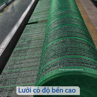 Lưới Che Nắng Thái Lan Màu Xanh/Đen Goldbell (Chuông Vàng) Độ Che Phủ 60% - BÁN THEO 1 MÉT TỚI