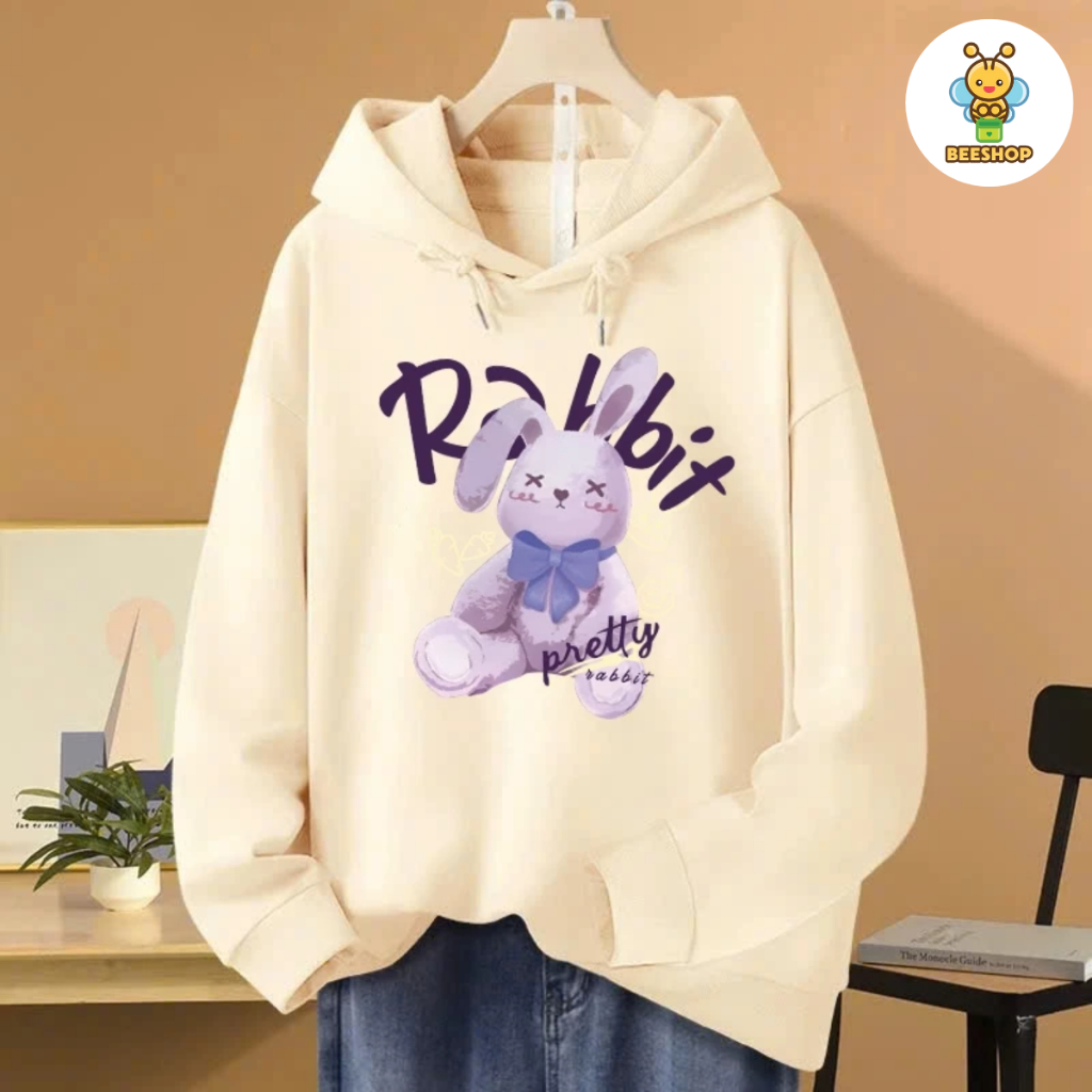 Áo hoodie cho bé gái size đại BEESHOP có mũ áo 2 lớp D25034