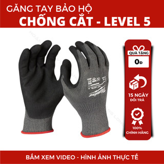 Găng tay chống cắt level 5 Milwaukee  48-22-8952  size L, găng tay bảo hộ an toàn
