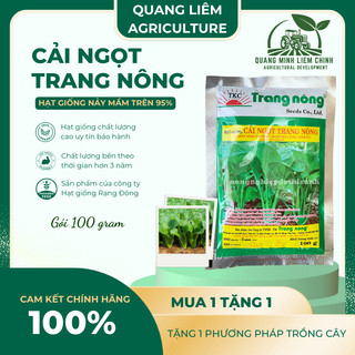 Hạt giống Cải ngọt Trang Nông (100gram), hạt giống nảy mầm tốt, năng suất cao, trông quanh năm
