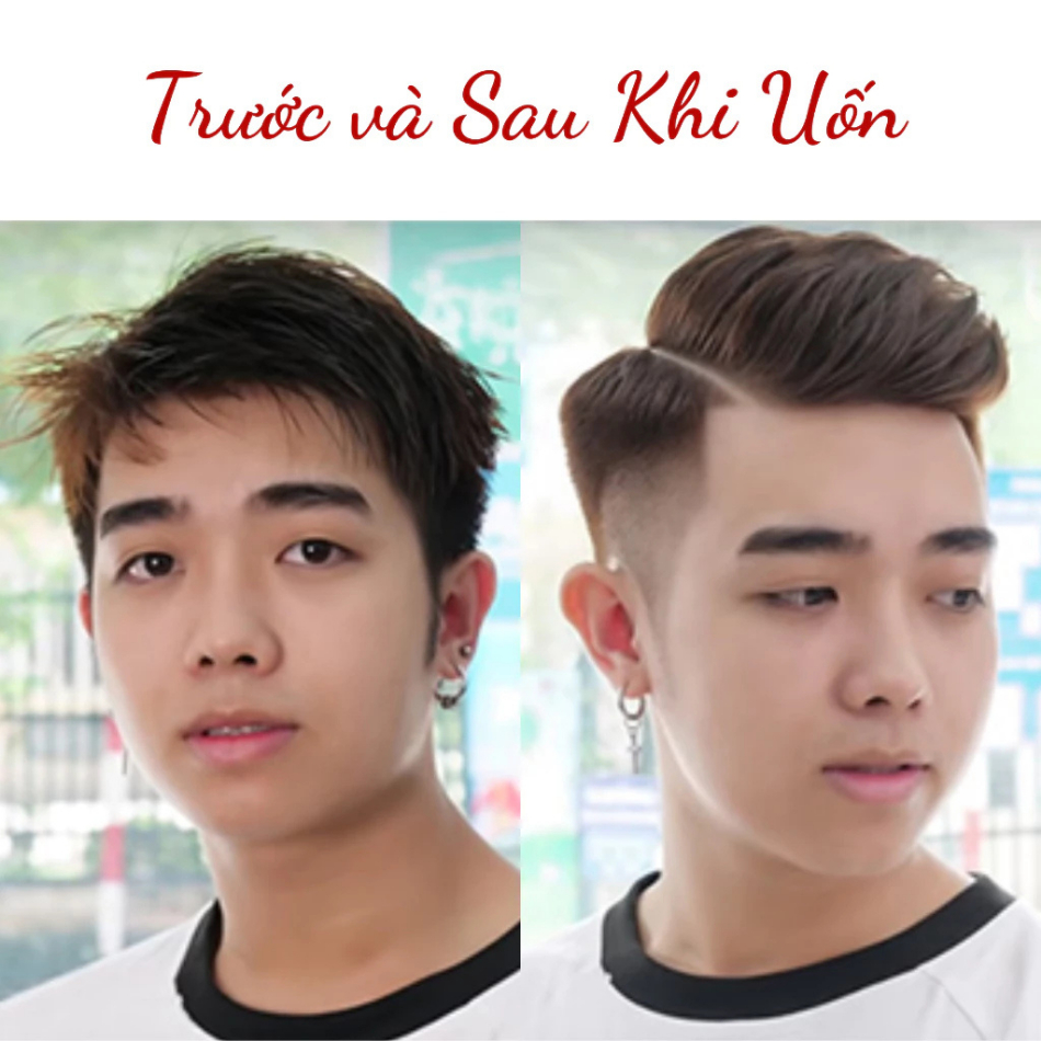 Thuốc uốn tóc tại nhà dành cho cả Nam và Nữ, có kèm dụng cụ và video hướng dẫn uốn | Trunghair