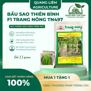 Bầu Sao Thiên Bình F1 TRANG NÔNG TN497 (1.1gr), hạt giống nảy mầm tốt, năng suất cao