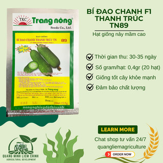Bí Đao Chanh F1 Thanh Trúc TN88 - TN89 Trang Nông (0.3gram) , hạt giống nảy mầm tốt, năng suất cao