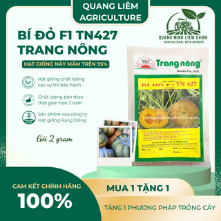 Bí Đỏ F1 TN427 (Trái Tròn) (2gram), hạt giống nảy mầm tốt, năng suất cao, trông quanh năm