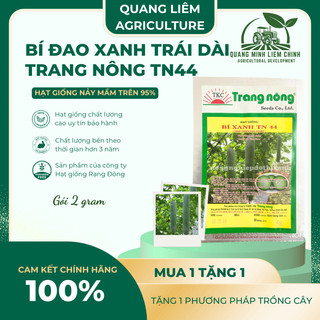 Bí Đao Xanh Trái Dài Trang Nông TN44 (2gram), hạt giống nảy mầm tốt, năng suất cao, trông quanh năm