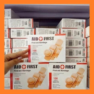 Siêu Hót hộp 100 cái băng gạc y tế tiệt trùng AID FIRST T8