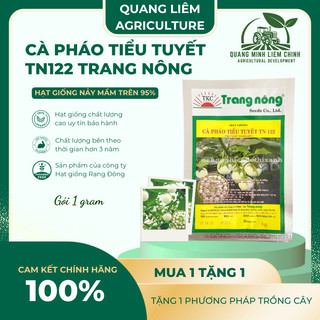 Cà Pháo Tiểu Tuyết TN122 (1gr) Trang Nông, hạt giống nảy mầm tốt, năng suất cao, trông quanh năm