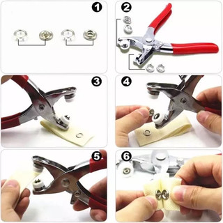 DỤNG CỤ BẤM KHUY CÚC ÁO ĐA NĂNG TẶNG KÈM 100 CÚC ÁO