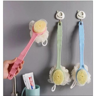 Cây Cọ Lưng Tắm Tiện Lợi Tích Hợp Bông Tắm và Bàn Chải Mềm Mịn Dễ Chịu Với Làn Da - Cọ Kì Lưng 2 Đầu 25