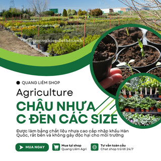 Chậu Nhựa Đen C3, C5, C6, C7, C8, C9, C10, Nhựa Dẻo - có lỗ thoát nước, dày dặn, độ bền cao