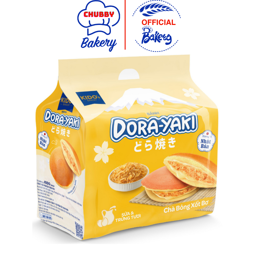 Bánh Dora - Yaki Vị Chà Bông Xốt Bơ - Bánh Mì Tươi KiDo Dorayaki - Bánh ...