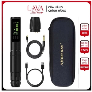 Máy Pen tích Điện Ambition Sally chỉnh stroke 2.0 -3.5 máy siêu êm dùng phun xăm thẩm mỹ