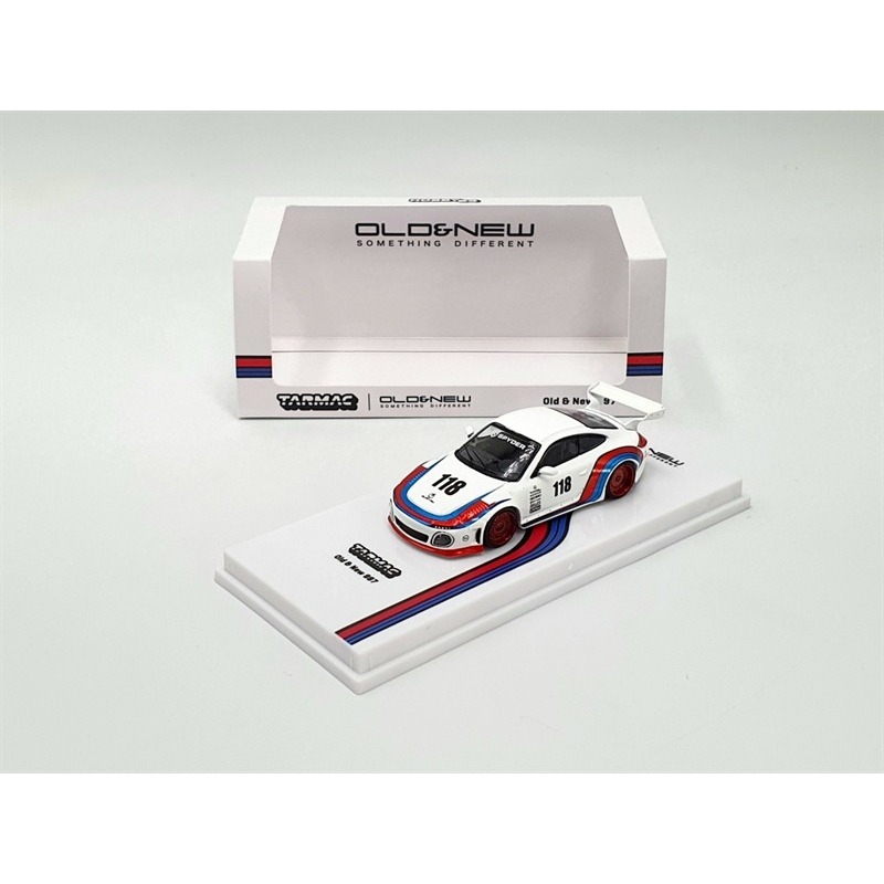 Miniature Porsche 997 Old & New - Échelle 1:64 - Bleu Métallisé - Tarmac Works