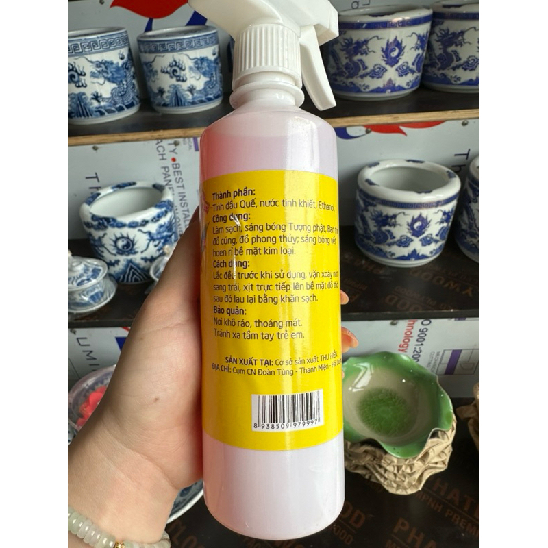 Nước lau Bàn Thờ cao cấp Tinh Dầu Quế - Chiêu Tài-hút khách