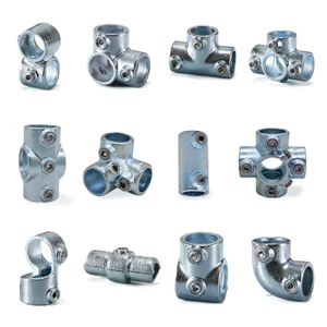 Khớp nối gang dẻo dùng cho ống thép phi 27mm không cần hàn, khớp nối thông minh ống tròn phi 27