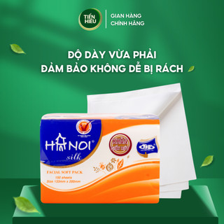 Combo Khăn Ăn Rút Hà Nội Silk Giấy 3 Lớp Làm Từ 100% Gỗ Tự Nhiên Mềm Mại Bền Dai An Toàn 150 Tờ