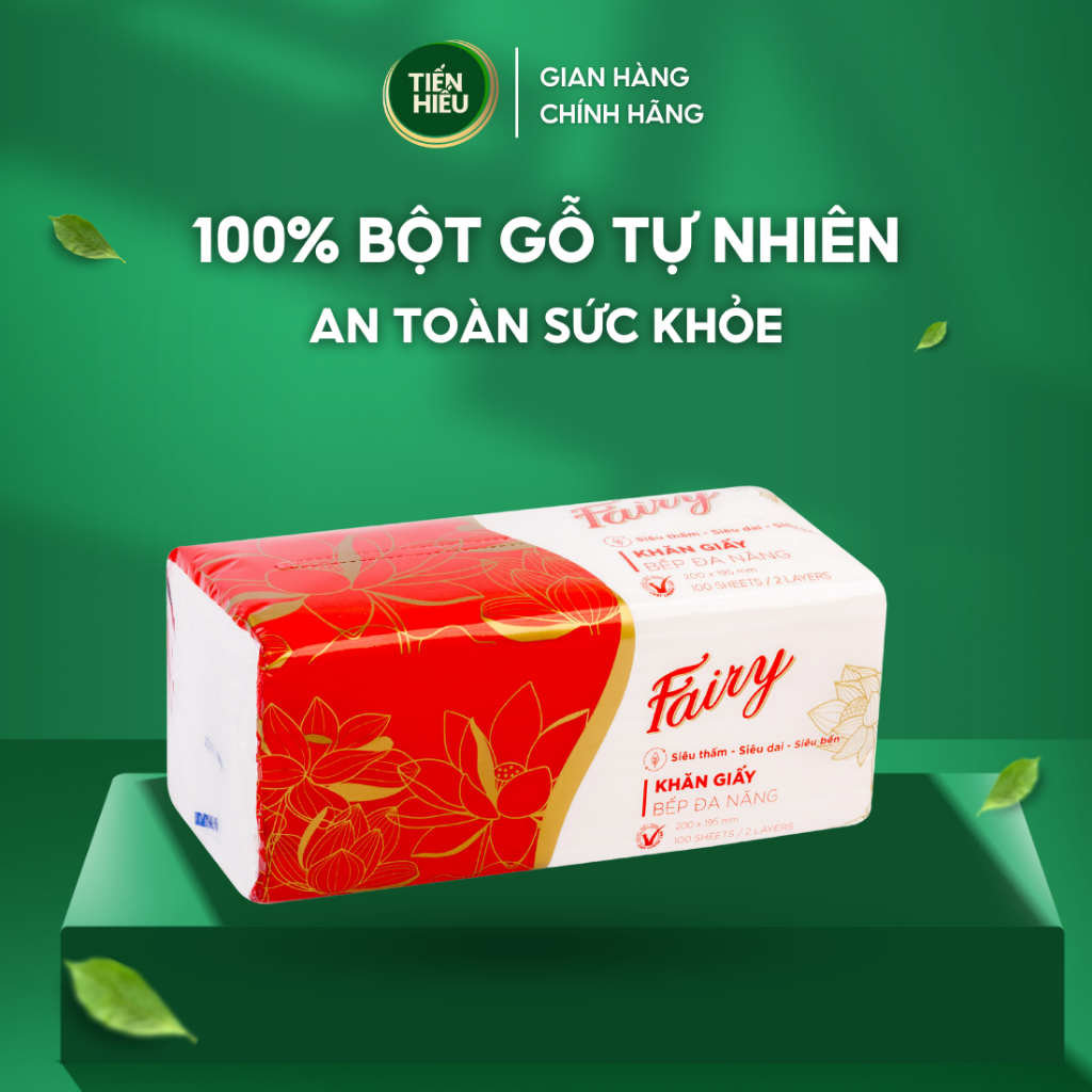 Ảnh Combo 4 Bịch Khăn Giấy Lau Đa Năng FAIRY Cao Cấp Mềm Mịn Thấm Hút Dầu Tốt Lau Chùi Tiện Lợi 100 Tờ 1