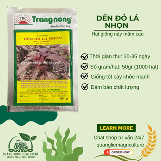 Dền Đỏ Lá Nhọn Trang Nông (50gram), Hạt Giống Nảy Mầm Tốt, Năng Suất Cao, Trông Quanh Năm