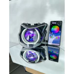 Pha Đèn Vision Độ Sẵn Choá Chính Hãng Bi E11+ Viền Đen Mẫu Mới 2025 Mắt quỷ App + Vòng 3D Móng Ngựa ( Bảo Hành 24 Tháng) — ảnh 5
