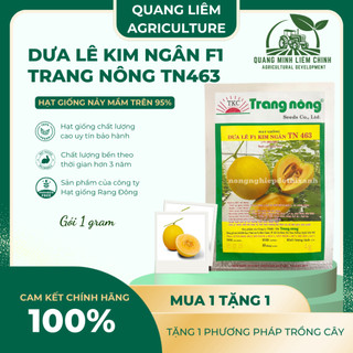 Dưa Lê Kim Ngân F1 TN463 (1gr) Trang Nông, Hạt Giống Nảy Mầm Tốt, Năng Suất Cao, Trông Quanh Năm