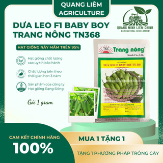 Dưa Leo F1 Baby Boy TN368 (1gr) Trang Nông, Hạt Giống Nảy Mầm Tốt, Năng Suất Cao, Trông Quanh Năm
