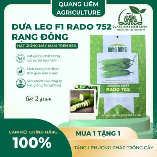 Hạt Giống Dưa Leo RADO 752 (Gói 2g~40 Hạt) Rạng Đông, Trái Dài, Sai Quả