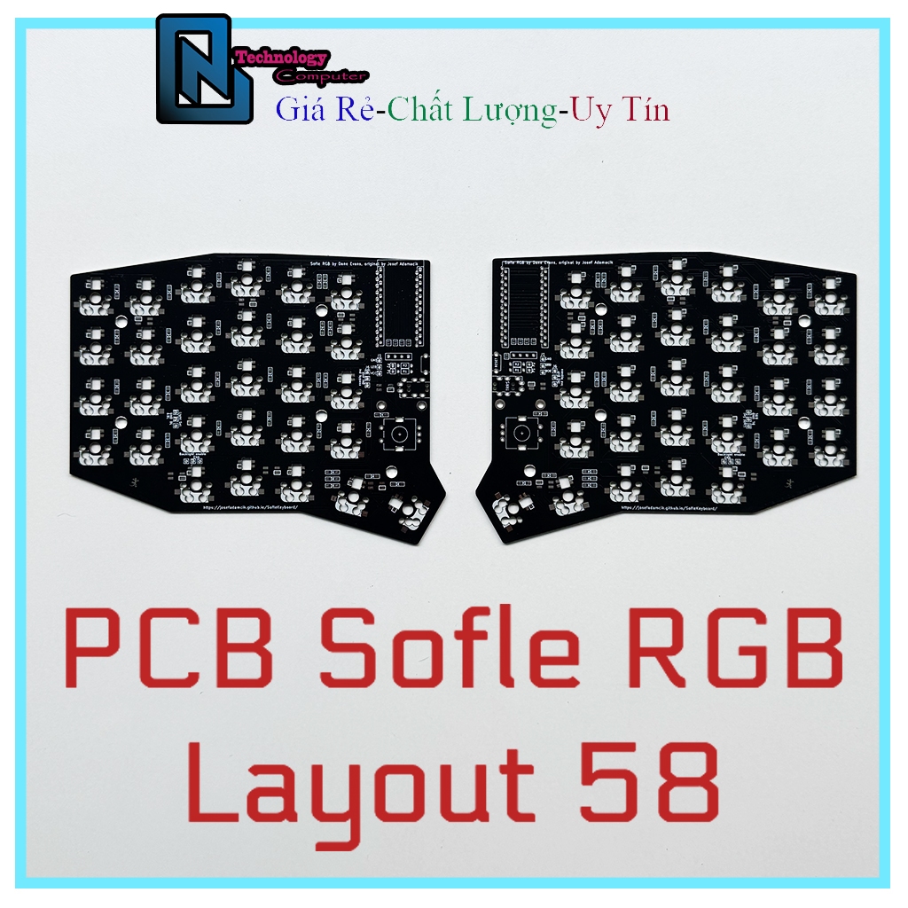 M ch PCB Sofle RGB Keyboard B n L M ch Layout 58 N t C Ch n Hot Swap 