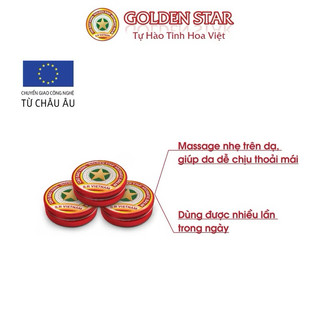 [SÉT 10 lọ ] Cao Sao Vàng Danaphar Hộp 3gr giảm đau đầu, say tàu xe, cảm cúm, côn trùng đốt