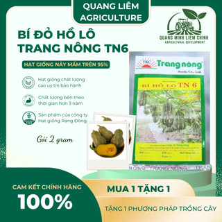 Bí đỏ Hồ Lô Trang Nông TN6 (2gram), hạt giống nảy mầm tốt, năng suất cao, trông quanh năm