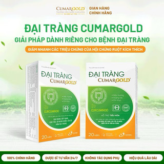 CHÍNH HÃNG : Viên Uống Đại tràng CumarGold - Thảo Dược Dành Cho Người Viêm Đại Tràng Từ Nano Curcumin, 20 Viên
