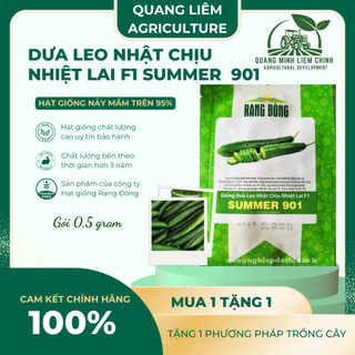 Hạt Giống Dưa Leo Nhật Chịu Nhiệt Summer RADO 901 (Gói 0,5g~25 Hạt) Rạng Đông, Dễ Chăm Sóc