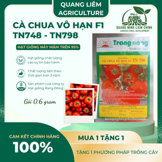 Cà Chua Vô Hạn F1 TN748 - TN798 (0.6gr), hạt giống nảy mầm tốt, năng suất cao, trông quanh năm